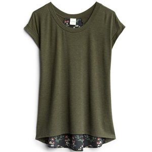 Jolla Mixed Material Knit Top